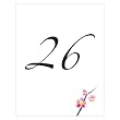 Cherry Blossom Table Number