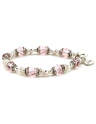 Classic Sterling Silver Birthstone Mother Bracelet