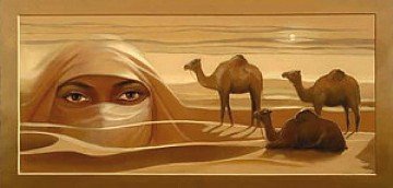 Kunstdruck / Poster 100x50 WÜSTENAUGENBLICK