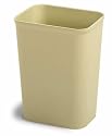 Continental 2907SD EPH Classified UL 7 Quart  Wastebasket, Rectangular, Sand