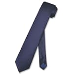 BIAGIO SILK Narrow NeckTie Skinny NAVY BLUE Thin Men's 2.5" Neck Tie