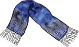 Indigo Horses Silk Scarf by Laurel Burch