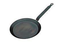 De Buyer Pancake / Crepe  Pan, Blue Steel, 24 cm