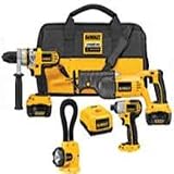 DEWALT DCK475L Heavy-Duty 18-Volt 4-Tool Cordless Combo Kit with NANO Technology