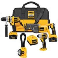 Buy DEWALT DCK475L Heavy-Duty 18-Volt 4-Tool Cordless Combo Kit with NANO Technology by DEWALT