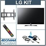 LG 50PK550 INFINIA 50 inch Plasma 1080p HDTV with Advanced Accessory Kit (2 HDMI Cables, 1 RGB Cable, 1 Audio Cable, Plasma / LCD Clean Kit, Monster 6 Outlet Surge Protection, TV Wall and Ceiling Mount)
