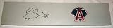 Ervin Santana Autographed Los Angeles Angels of Anaheim Logo Pitching Rubber W/PROOF, Picture of Ervin Signing For Us