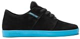 Supra TK Stacks Black/Fluorescent Blue Skate Trainers Shoes UK 3