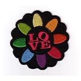 Embroidered Iron On Patch EP121 - Love Flower