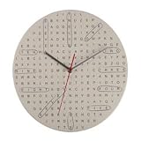 Crossword Puzzle Word Search Style Novelty Wall Clock Home Decor