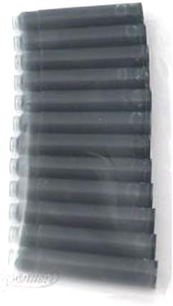12 Standard International 1-1/2" Fountain Pen Ink Cartridges, Blue