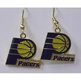 NBA Dangling Earrings - Indiana Pacers Logo