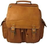 David King Leather Jumbo Backpack Tan thumbnail