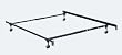 Premium Lev-R-Lock Twin/Full with 4 Legs and 2 1/2" Rug Rollers By Hollywood Bed Frame