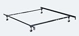 Premium Lev-R-Lock Twin/Full with 4 Legs and 2 1/2" Rug Rollers By Hollywood Bed Frame