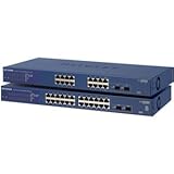 New Netgear ProSafe GS724T Ethernet Switch 24 Port 2 Slot 24 x 10/100/1000