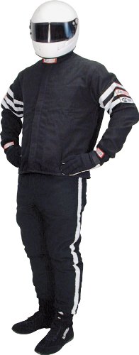 RJS Racing 1010-1-MD Black Medium Nomex Double Layer Driving Jacket On Sale