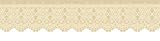 Romantic Lace Die Cut Natural Wallpaper Border by Waverly in Master Suites
