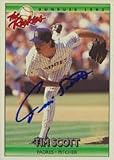 Tim Scott, San Diego Padres, 1992 Donruss The Rookies Autographed Card