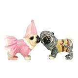 Princess and Knight Pugs Salt & Pepper Shaker S/P