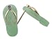 Light Green Jade Flip-Flop Single Diamond Strap Sandal Earrings, 14k Gold