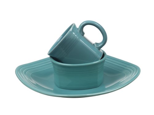 Fiesta 3-Piece Square Place Setting, Turquoise