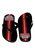Boys Striped Football Flip Flops