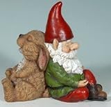 Snoozing Gnome + Bunny Friends Garden Statue