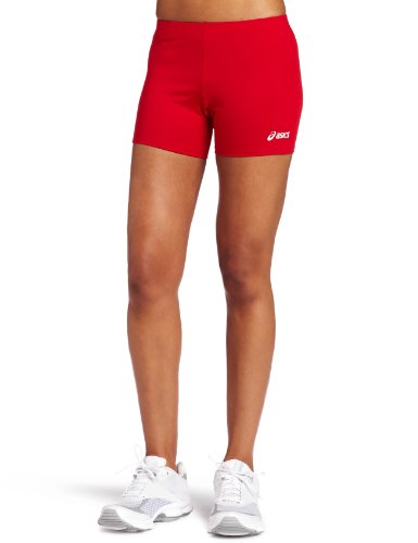 ASICS Women's 4 Court Short, Red, Small