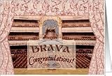 Congratulations on Stage Performance, Brava, Ornate Theater Card