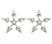TWO TONE STAR STUDS, SS-2480