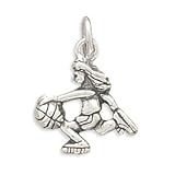 Girl Basketball Player Charm