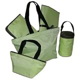 5-Piece Tote Set - Lemon/Chocolate