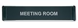 Stewart Superior Door Sign Meeting Room W255xH52mm Aluminium and PVC Ref BA102