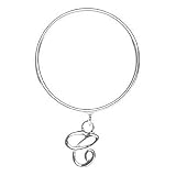 Sterling Silver C Initial Drop Stack Band Ring Size 8