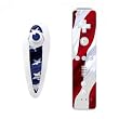 Patriotic Design Nintendo Wii Nunchuk + Remote Controller Protector Skin Decal Sticker