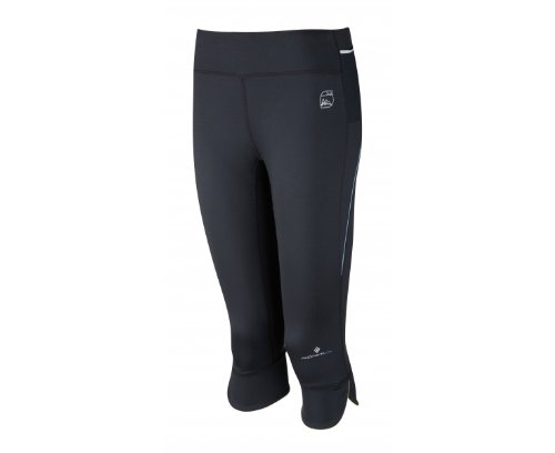 Ronhill Women's Trail Contour Capri - Black/Rose , Size 12