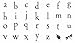 Hero Arts Stamps Printers Type Lowercase Alphabet