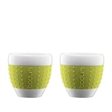 8oz Lime Green Bodum Pavina Porcelain Mug With Silicone Sleeve by 