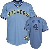 Paul Molitor #4 Milwaukee Brewers Cooperstown Replica Jersey