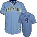 Paul Molitor #4 Milwaukee Brewers Cooperstown Replica Jersey