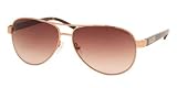 RALPH LAUREN RA 4004 RA4004 104/13 BROWN TORTOISE METAL BROWN GRADIENT LENS AVIATOR SUNGLASSES SHADES
