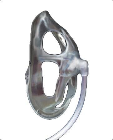 OxyPlus Adult Mask with Single Head Strap, 7 Ft Line - 1/Each