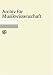 Archiv Fuer Musikwissenschaft
