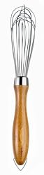 Cuisipro Bamboo Handle 10" Egg Whisk, Caramel
