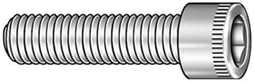 Socket Cap Screw, Std, 2-56x3/16 In, Pk 100