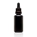 Infinity Jars 30 Ml (1 fl oz) Black Ultraviolet Glass Bottle w/ Glass Eye Dropper