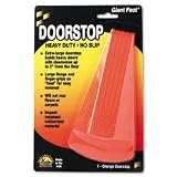 Giant Foot No-Slip Doorstop, 3-1/2x6-3/4x2, Orange MAS00965