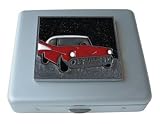 Red Car Large Mirror Pill Box