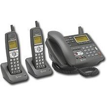 Click here to buy AT&T 1828 5.8GHz Corded Dual Cordless Answering System with Caller ID (Black) by AT&T.